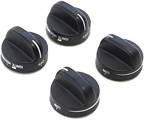 4 x 8273103 Knob Compatible with Whirlpool Range Oven