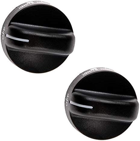 2 x 8273103 Knob Compatible with Whirlpool Range Oven