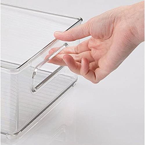 Lifetime Appliance Parts Clear Organizer Storage Bin with Handle Compatible with Kitchen I Best Compatible with Refrigerators, Cabinets & Food Pantry - 10" x 5" x 6"