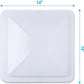 RV Roof Vent Lid Cover Universal Replacement, 14" White Compatible with Camper Trailer, Motorhome - 2 Pack