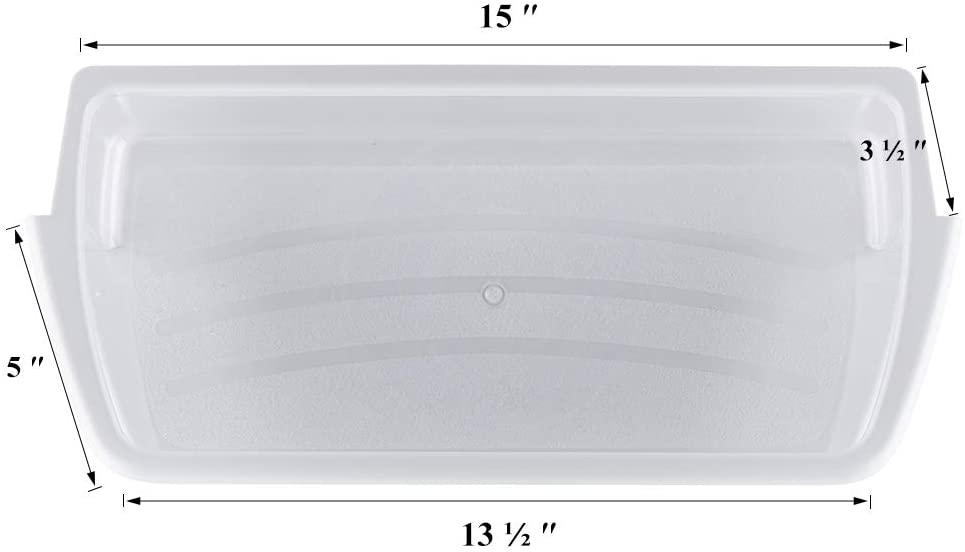 2 x Ultra Durable W10321304 Door Shelf Bin Compatible with Whirlpool Refrigerator - WPW10321304