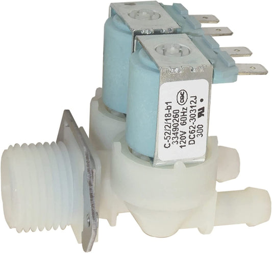 Lifetime Appliance DC62-30312J Inlet Water Valve Compatible with Samsung Washer