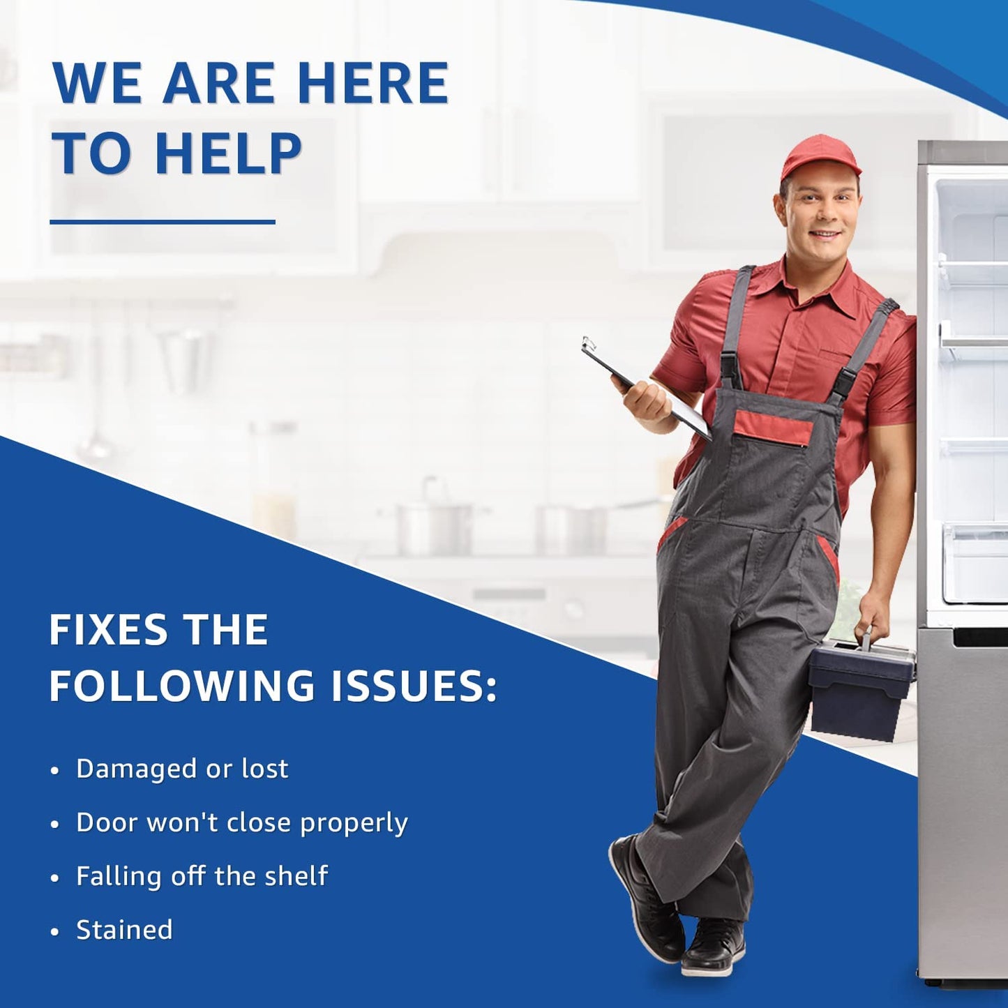 Lifetime Appliance 2 x 240356401 Door Bin Compatible with Frigidaire Refrigerator Shelf Replacement | Frigidaire Replacement Parts | Frigidaire Door Shelf Replacement - AP2116036