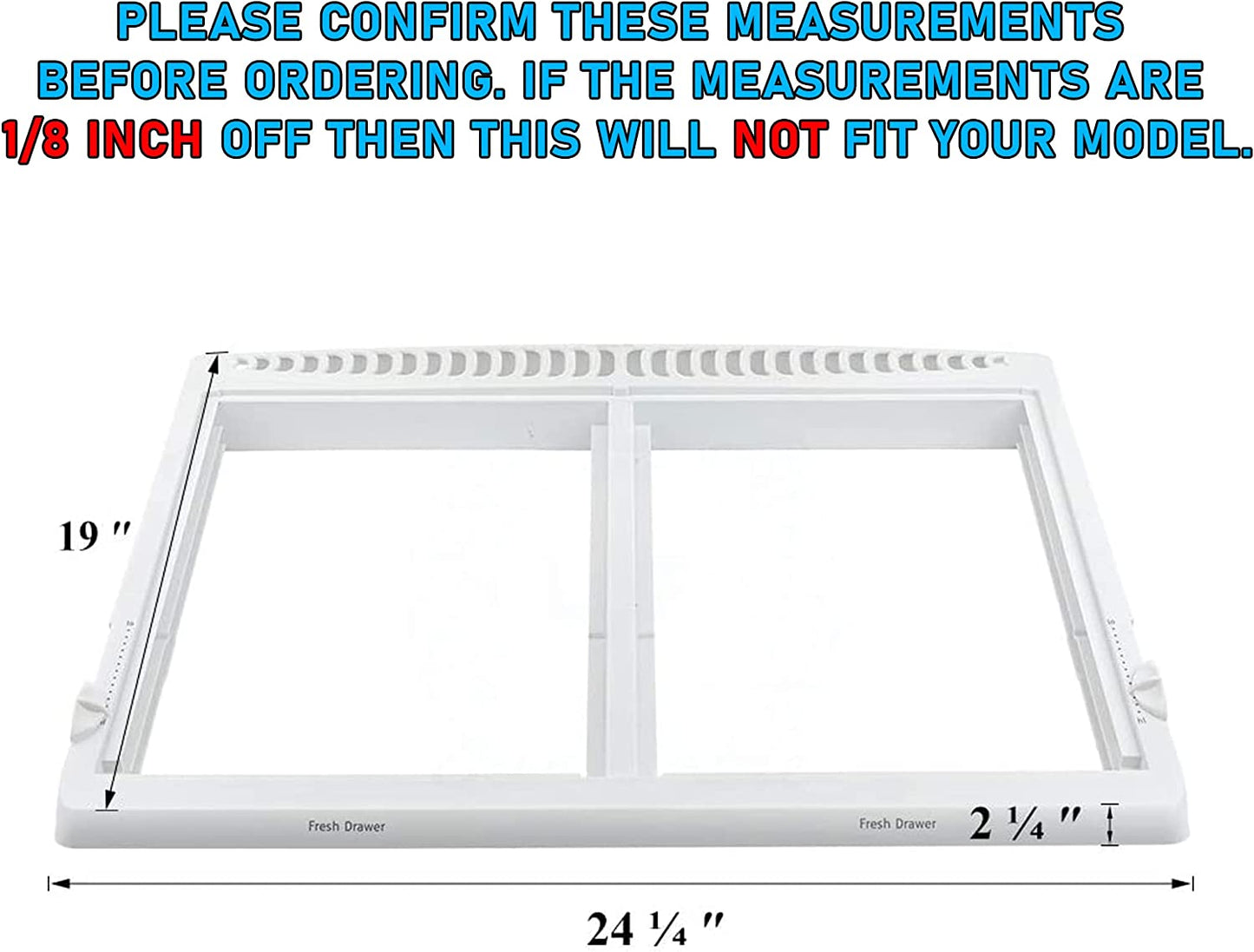 240364787 Crisper Pan Cover Compatible with Frigidaire Refrigerator