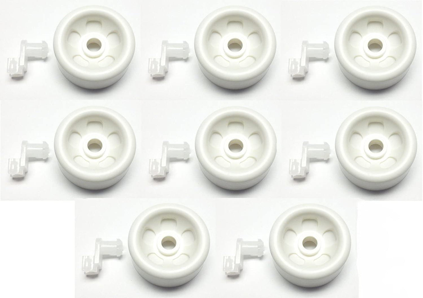 Lifetime Appliance (8 Pack) WD12X271 Dishwasher Dishrack Roller, Lower Front Compatible with General Electric Dishwasher