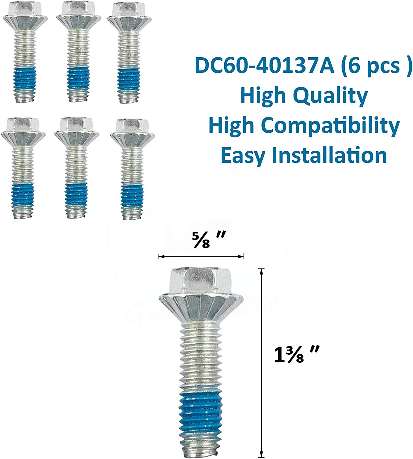 6 x DC60-40137A Spider Bolt Compatible with Samsung Washer