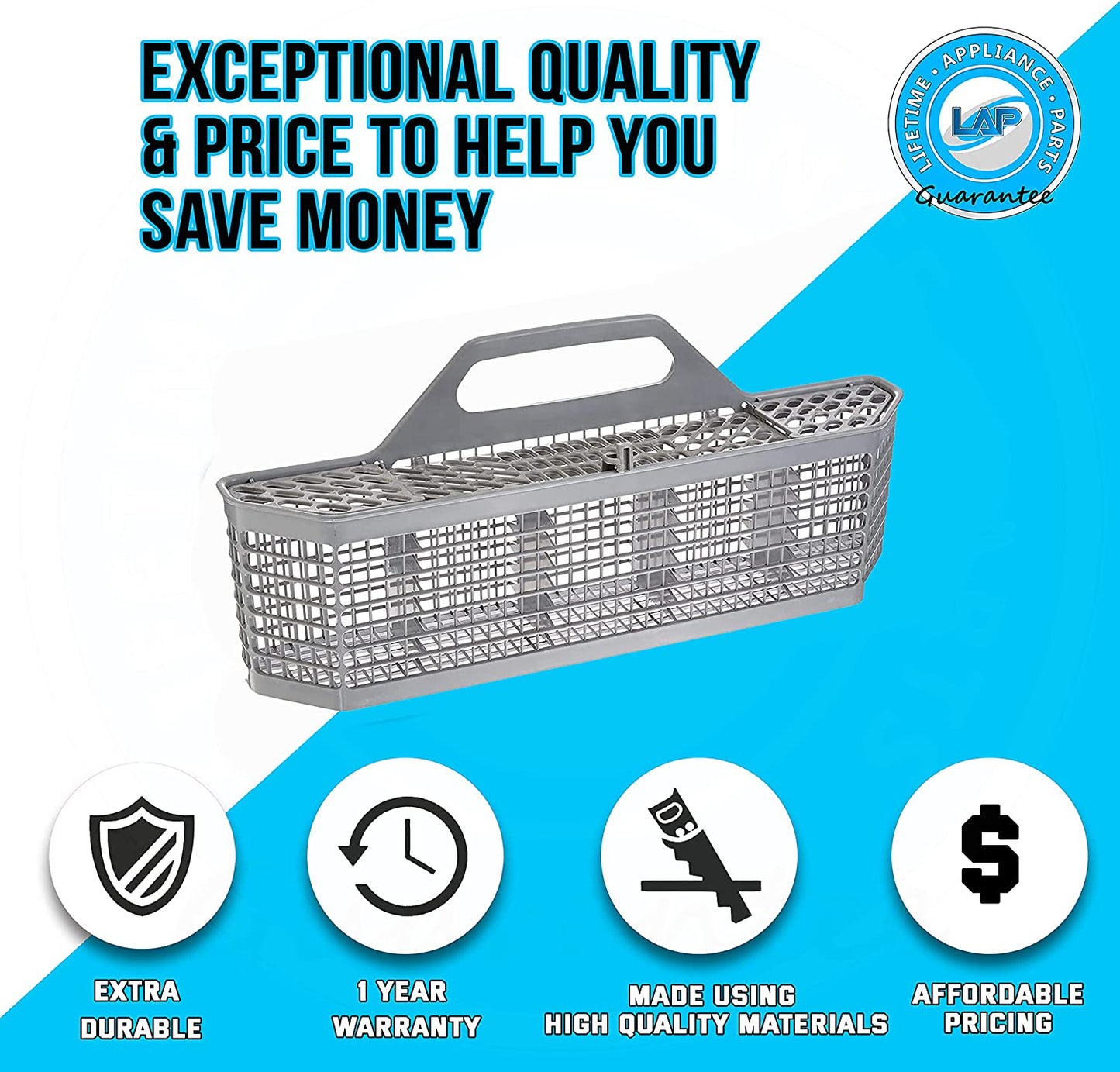 WD28X10128 Silverware Basket Compatible with General Electric (GE) Dishwasher